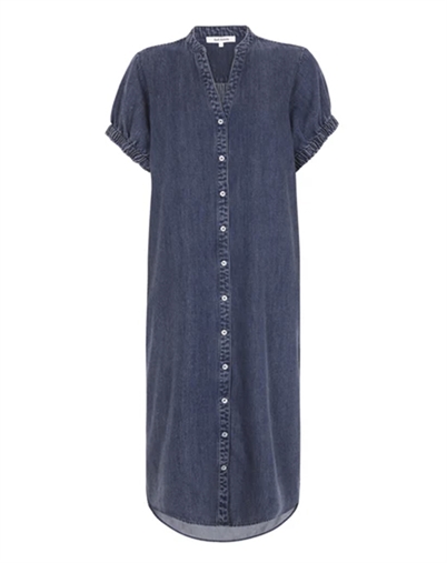 Soft Rebels - SRKeira Midi Kjole - Dark Blue Denim
